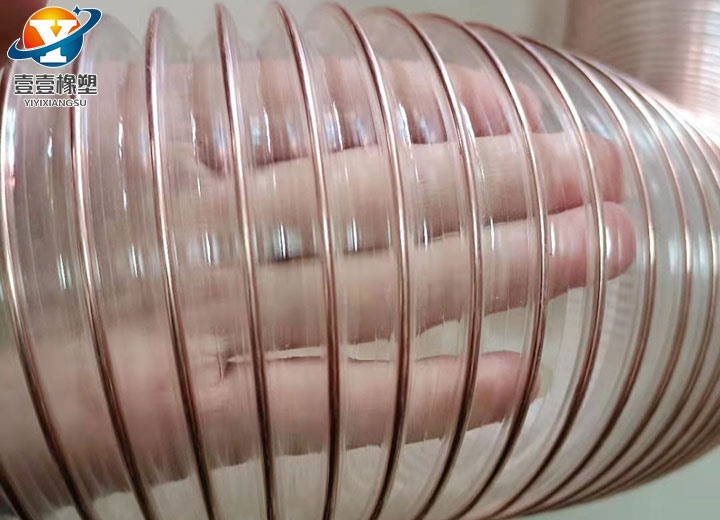 pu透明鋼絲通風吸塵軟管